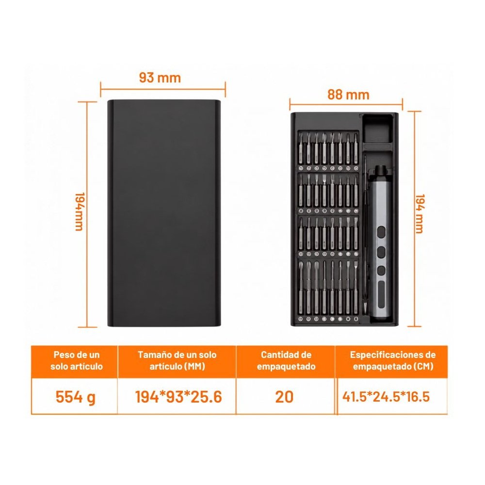 MINI DESTORNILLADOR ELÉCTRICO MAGNÉTICO 30 PUNTAS - Image 3
