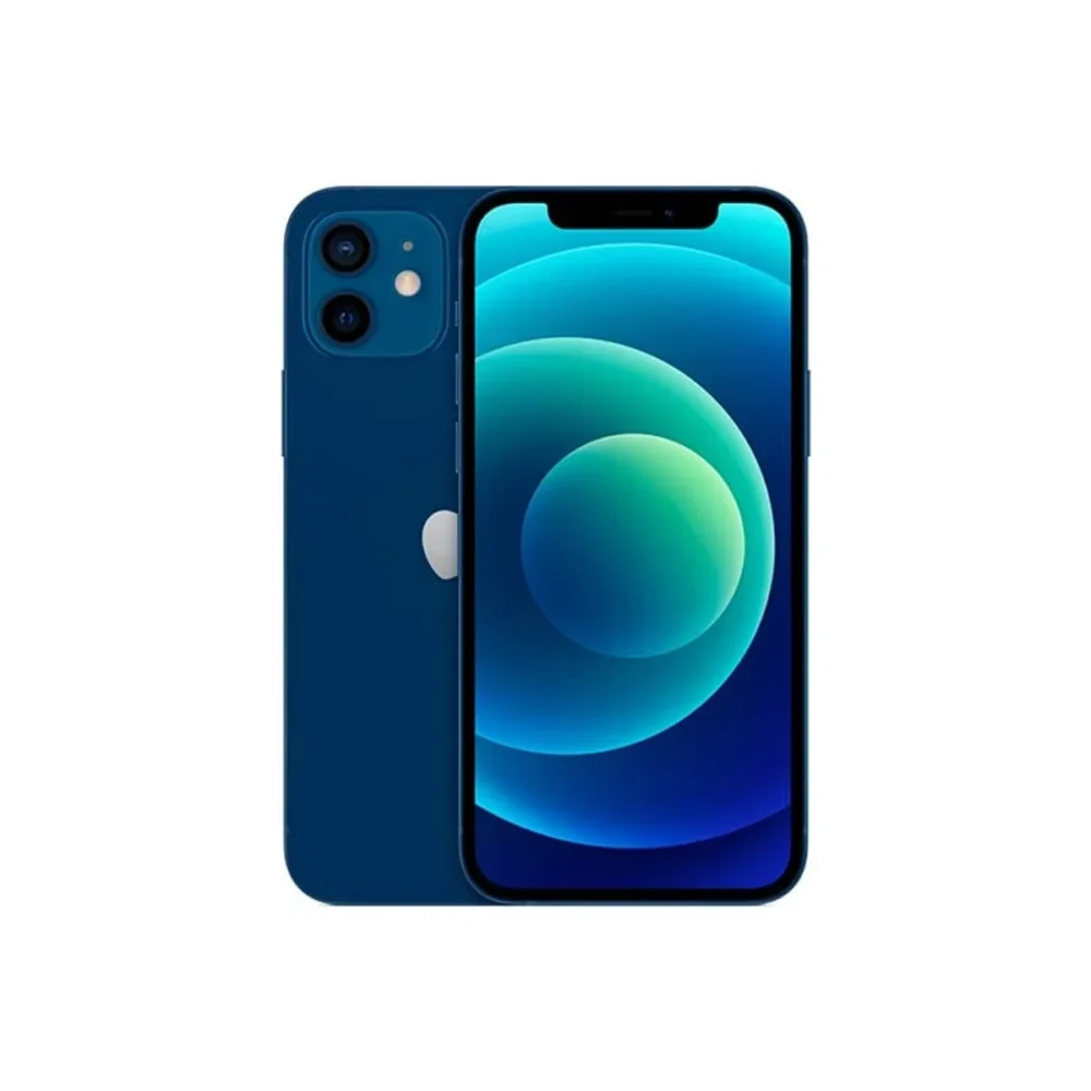 CELULAR IPHONE 12 128GB OPEN BOX CON CHIP AZUL + REGALO: CABLE Y CUBO CARGADOR