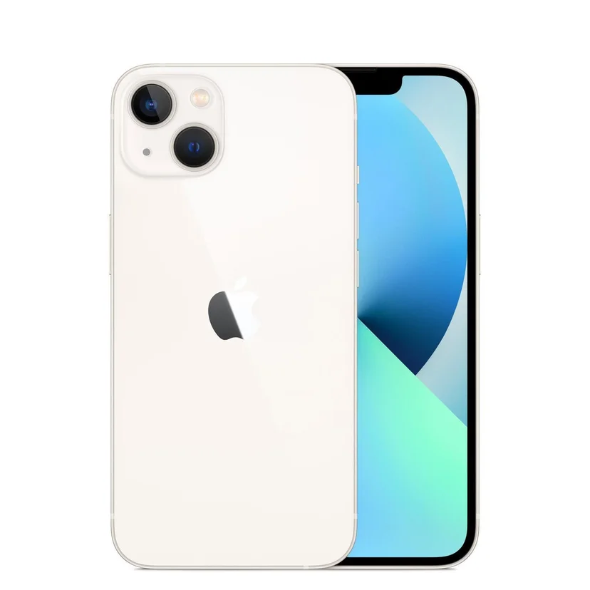 CELULAR IPHONE 13 128GB OPEN BOX CON CHIP BLANCO + REGALO: CABLE Y CUBO CARGADOR