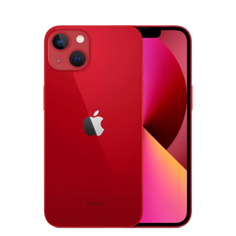 CELULAR IPHONE 13 128GB OPEN BOX CON CHIP ROJO + REGALO: CABLE Y CUBO CARGADOR
