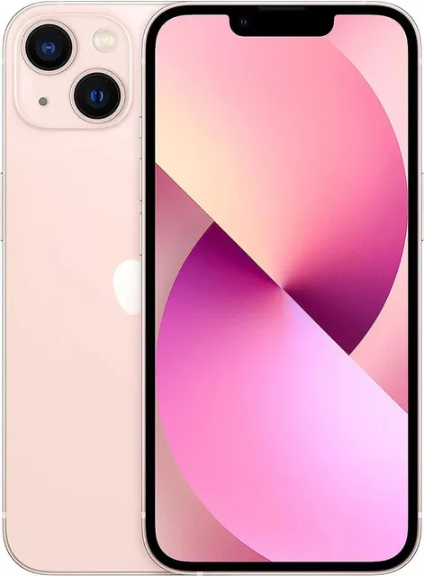 CELULAR IPHONE 13 128GB  OPEN BOX CON CHIP ROSA + REGALO: CABLE Y CUBO CARGADOR