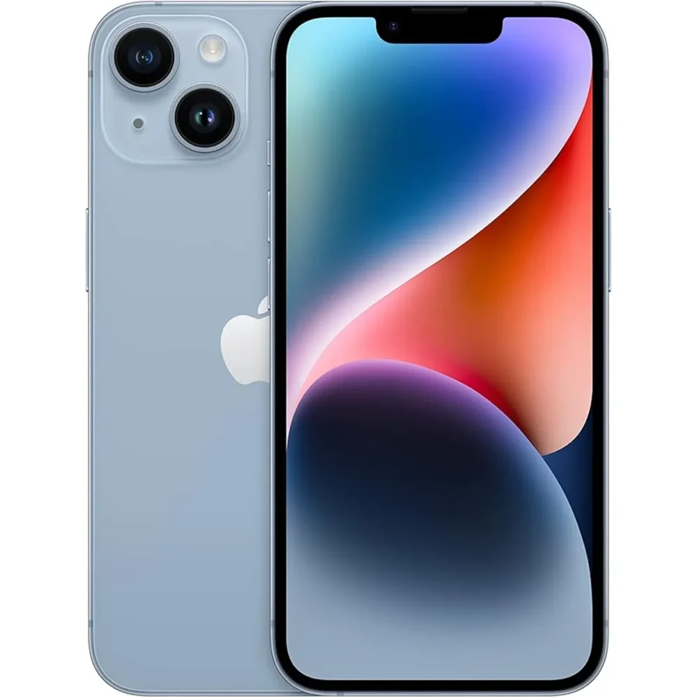 CELULAR IPHONE 14 128GB OPEN BOX CON ESIM AZUL+ REGALO: CABLE Y CUBO CARGADOR